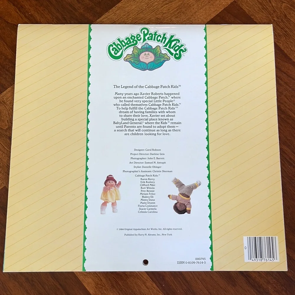 VINTAGE CABBAGE PATCH DOLLS CALENDAR 1985 - READ DESCRIPTION